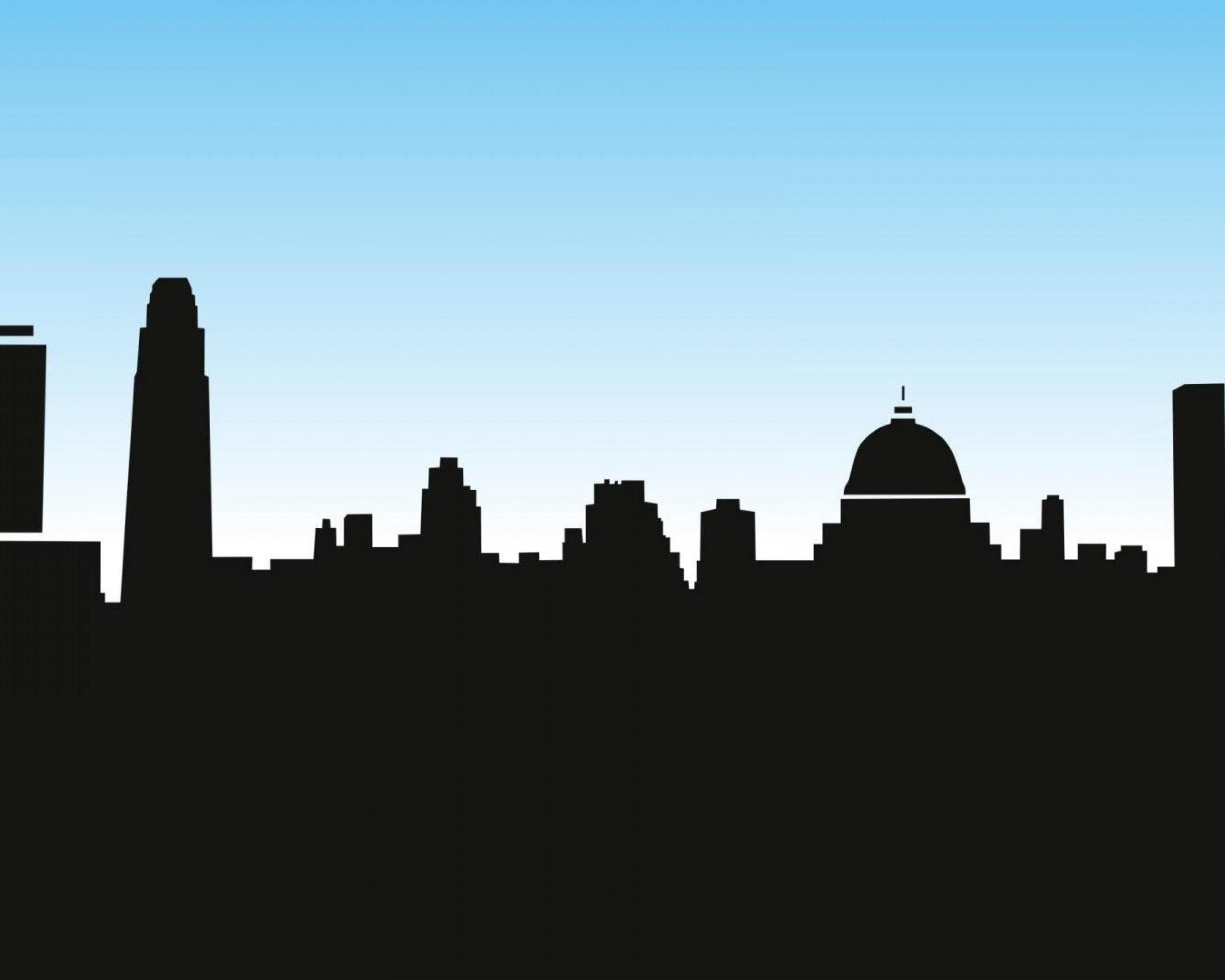 2560x2048 City Cartoon Silhouette Vector Skyline Wallpapers Vector City