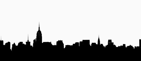 600x261 New York City Skyline In Profile