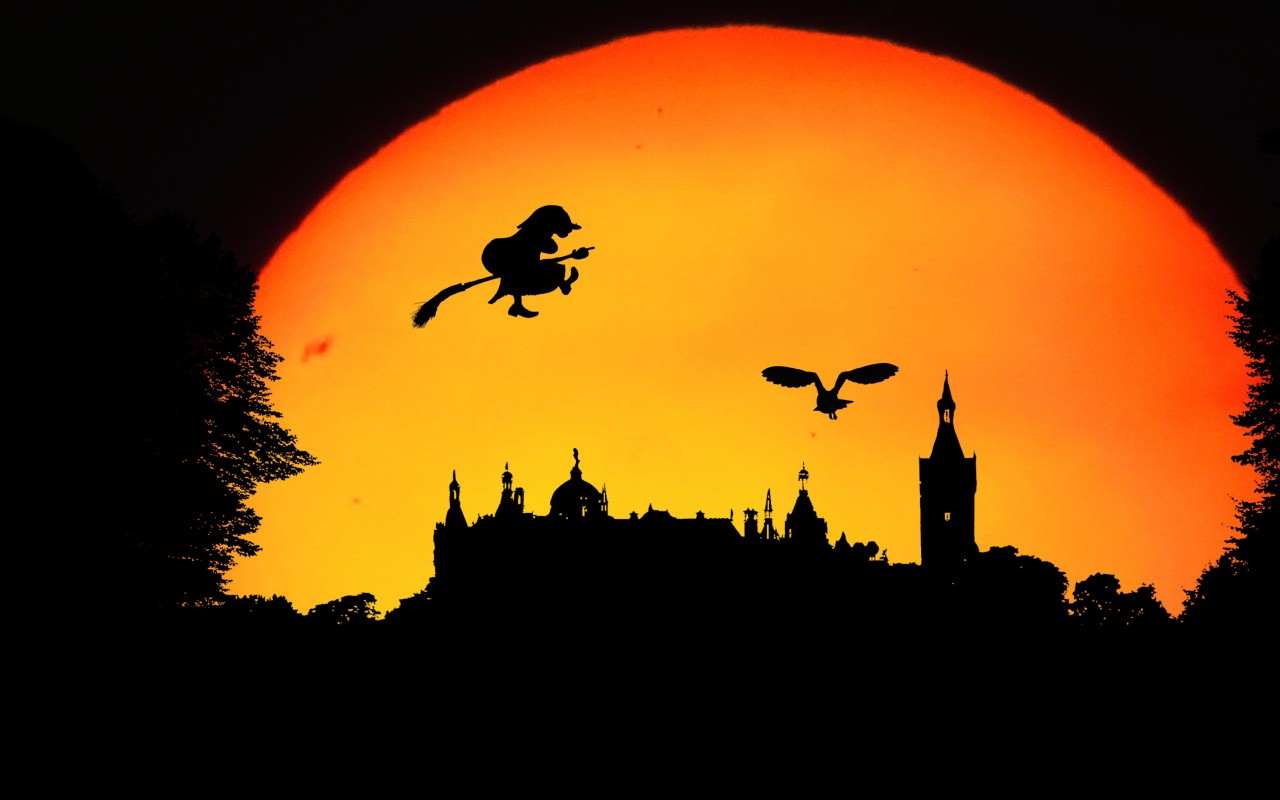 1280x800 Wallpaper Magic, Broomstick, Witch, Fairy, Fort, Fantasy,