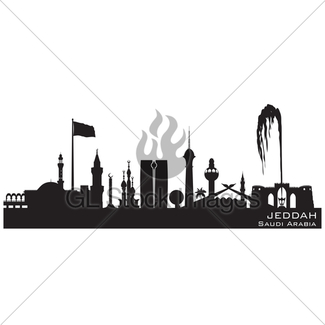 325x325 Riyadh Saudi Arabia City Skyline Vector Silhouette Gl Stock Images