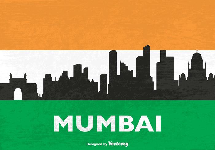 700x490 Free Skyline Mumbai Vector Silhouette