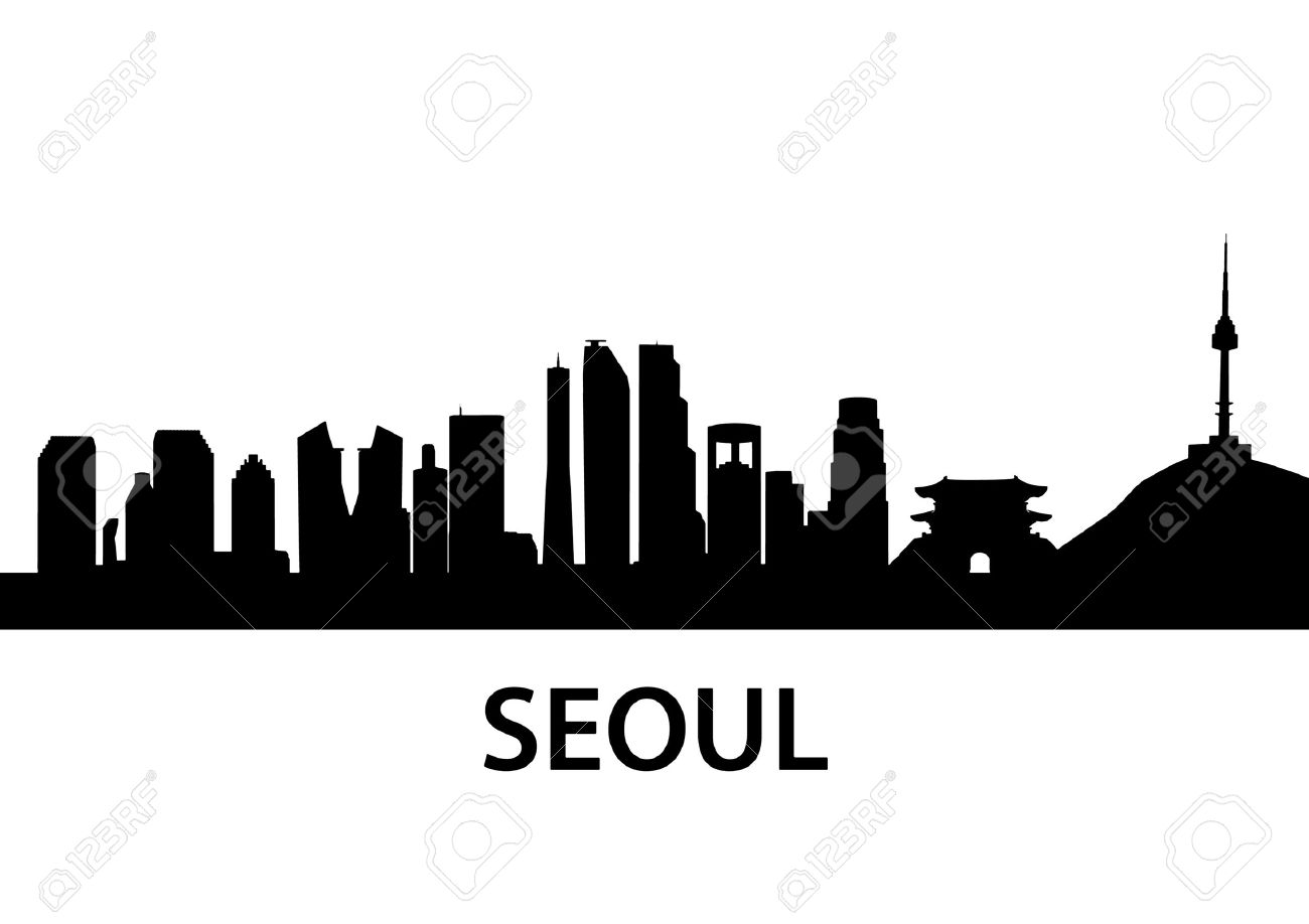 1300x918 Cityscape Clipart Seoul