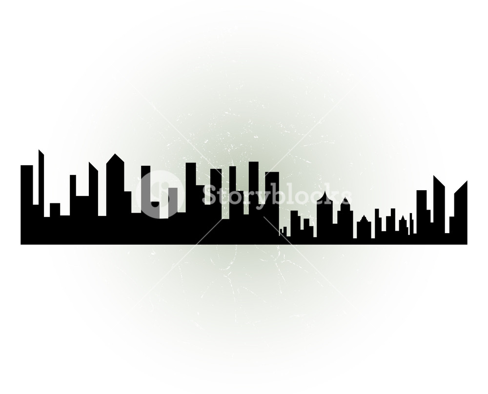 1000x808 Cityscape Silhouette Royalty Free Stock Image