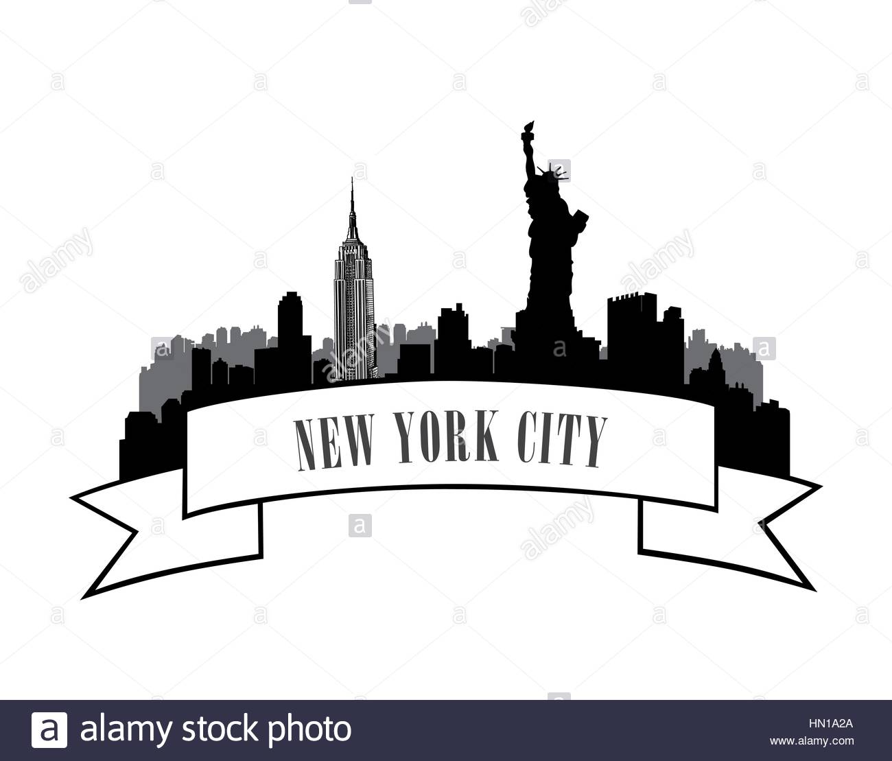 1300x1109 New York Skyline Stock Vector Images