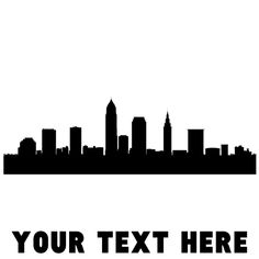 236x236 Cleveland Skyline Silhouette
