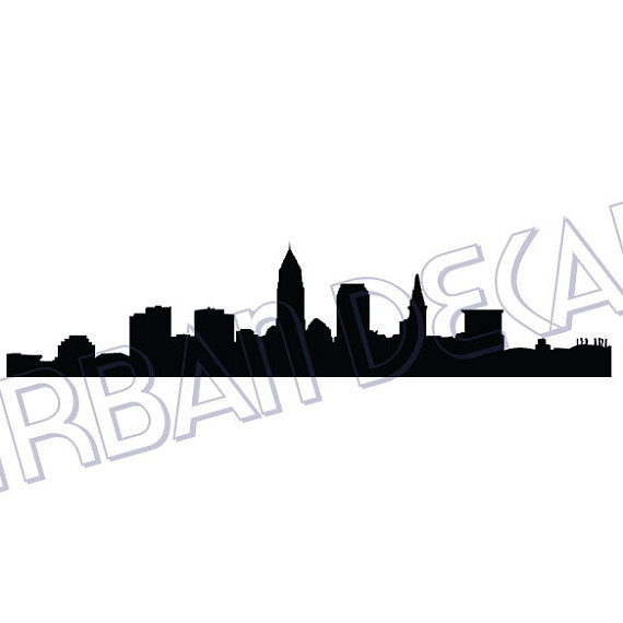 Cleveland Skyline Silhouette at GetDrawings | Free download