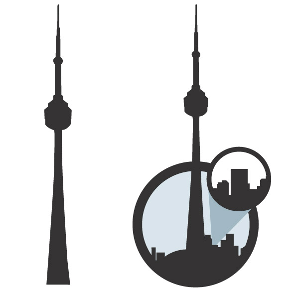 580x580 Skyline Clipart Cn Tower
