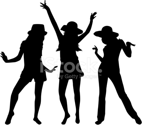 497x439 Women Silhouettes Stock Vector
