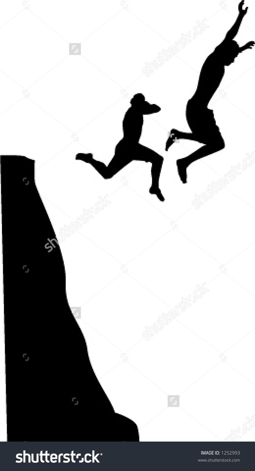 867x1600 Stock Vector Men Cliff Jumping 1252993.jpg Pixels