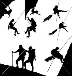236x248 Climber Vector Silhouette Silhouettes Clipart Silhouettes