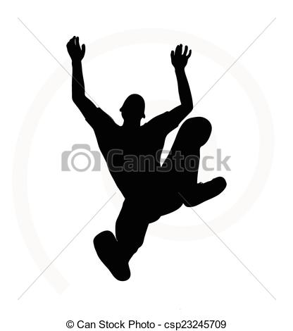416x470 Illustration Of Senior Climber Man Silhouette Isolated