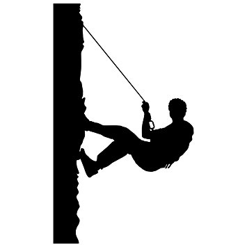 Climbing Mountain Silhouette at GetDrawings | Free download