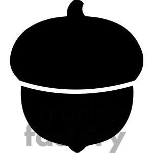 300x300 Clip Art Of Black Acorn Vector Illustration Word Amp Clip Art