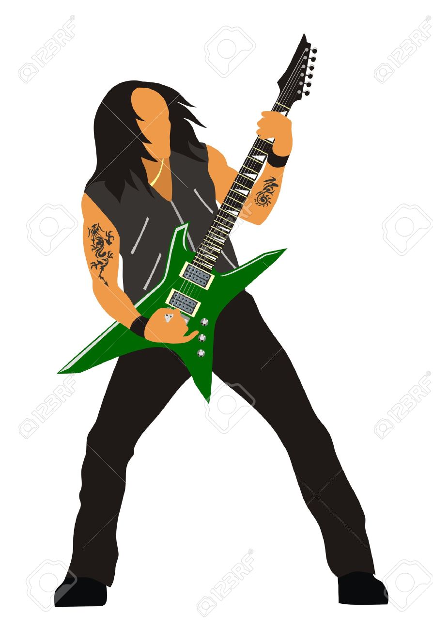894x1300 Guitar Clipart Heavy Metal