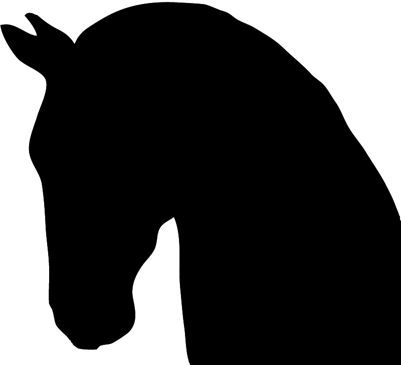 800x729 Horse Head Silhouette Clip Art