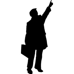 300x300 Man In Suit Silhouette Clip Art