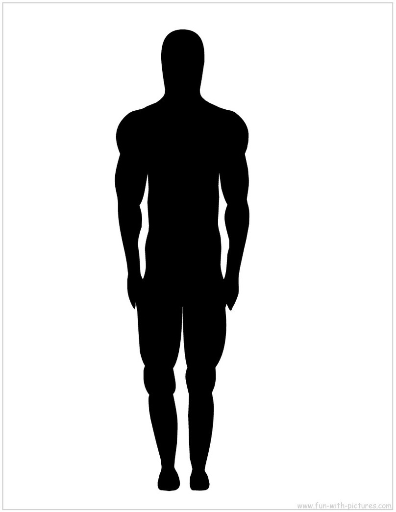 808x1045 Clipart Of Silhouette Marbolo Man