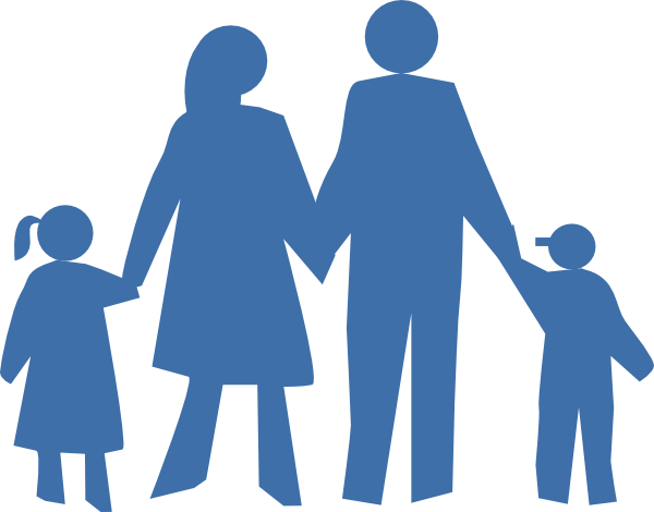 600x470 Family Silhouette Clip Art