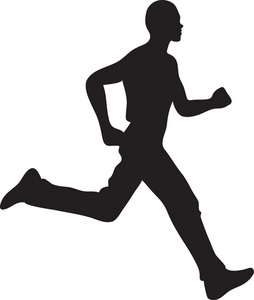254x300 Homey Clipart Of People Running Group Silhouette A 11 Persons