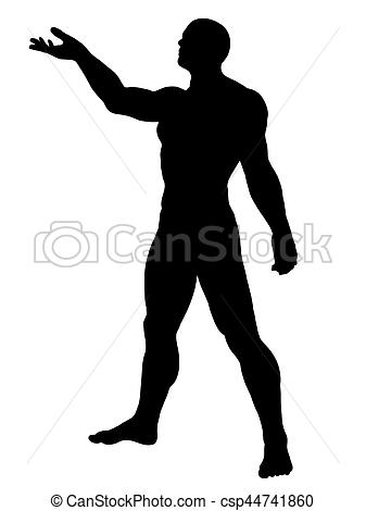337x470 Silhouette Man 4. Silhouette Of Man Stock Illustration