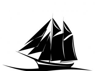 310x233 Sailing Ship Vector Silhouette.eps Free Vectors Ui Download