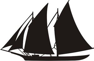 300x195 Sailing Ship Silhouette