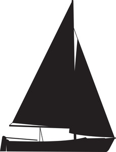 229x300 Viking Ship Silhouette Royalty Free Stock Image