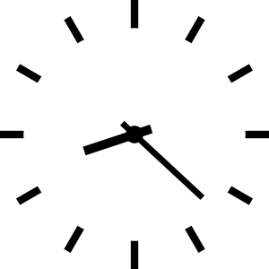300x300 Clock Clip Art