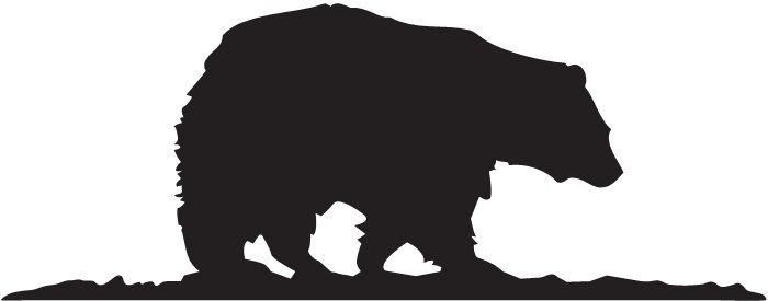 700x275 Bear Silhouette For Above The Closet Woods Inspired Nursery