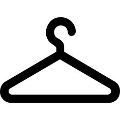 236x236 Clothes Hanger Silhouette Vinyl Sticker. Customize On Line