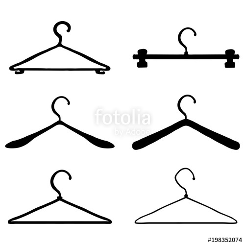 Clothes Hanger Silhouette at GetDrawings | Free download