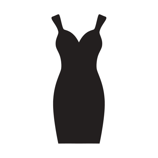 550x550 Female Clothes Silhouette Icon