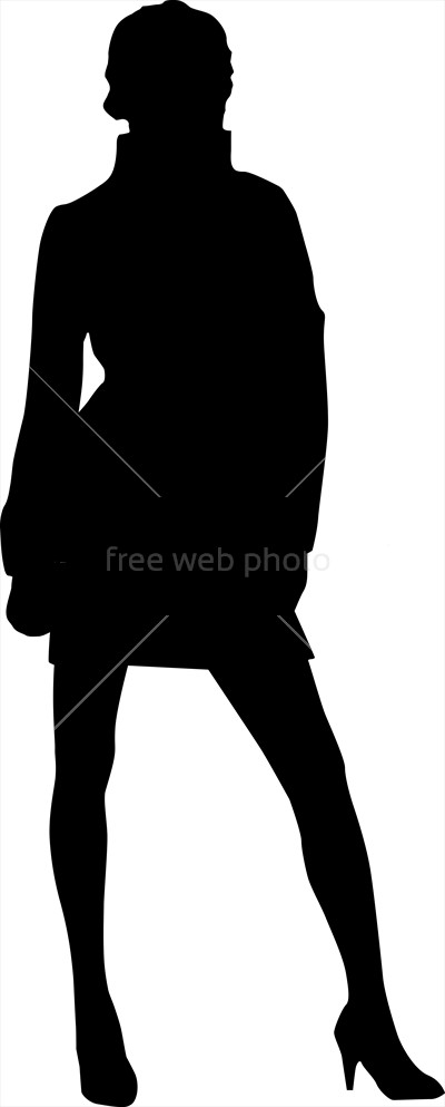 400x993 Silhouette Of Fashion Woman Photo 3728 Download