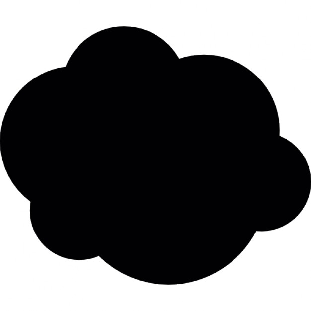 626x626 Cloud Silhouette Icons Free Download