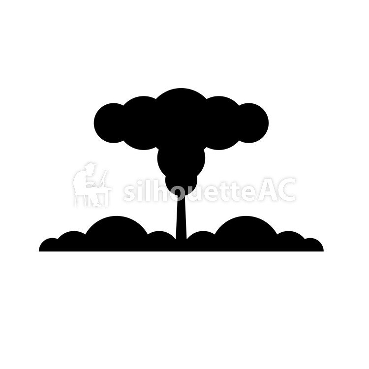 750x750 Free Vector Silhouettes An Illustration, Mushroom Clouds, Science