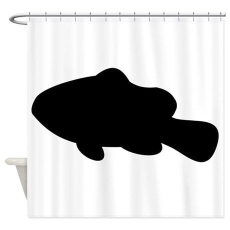 460x460 Clown Fish Silhouette Shower Curtain By Silhouetteanimals