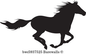 Clydesdale Horse Silhouette
