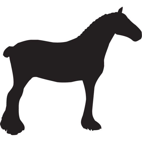 600x600 Clydesdale Breed Clip Art For Custom Horse Lovers Gifts