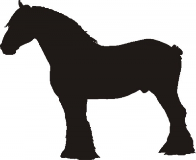 Clydesdale Horse Silhouette at GetDrawings | Free download