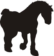 215x225 Clydesdale Sticker Decal For Car Ute 4wd Horse Float Ebay