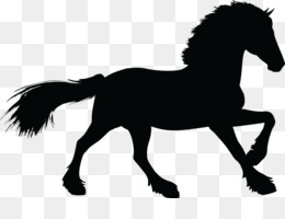 260x200 Free Download Stallion Clydesdale Horse Gallop Silhouette Clip Art