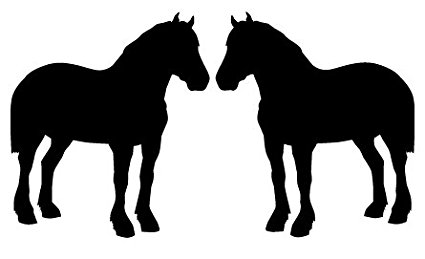 Clydesdale Horse Silhouette at GetDrawings | Free download