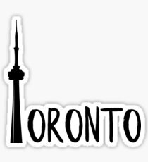210x230 Cn Tower Silhouette Stickers Redbubble