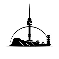 200x200 Cn Tower Vector Image