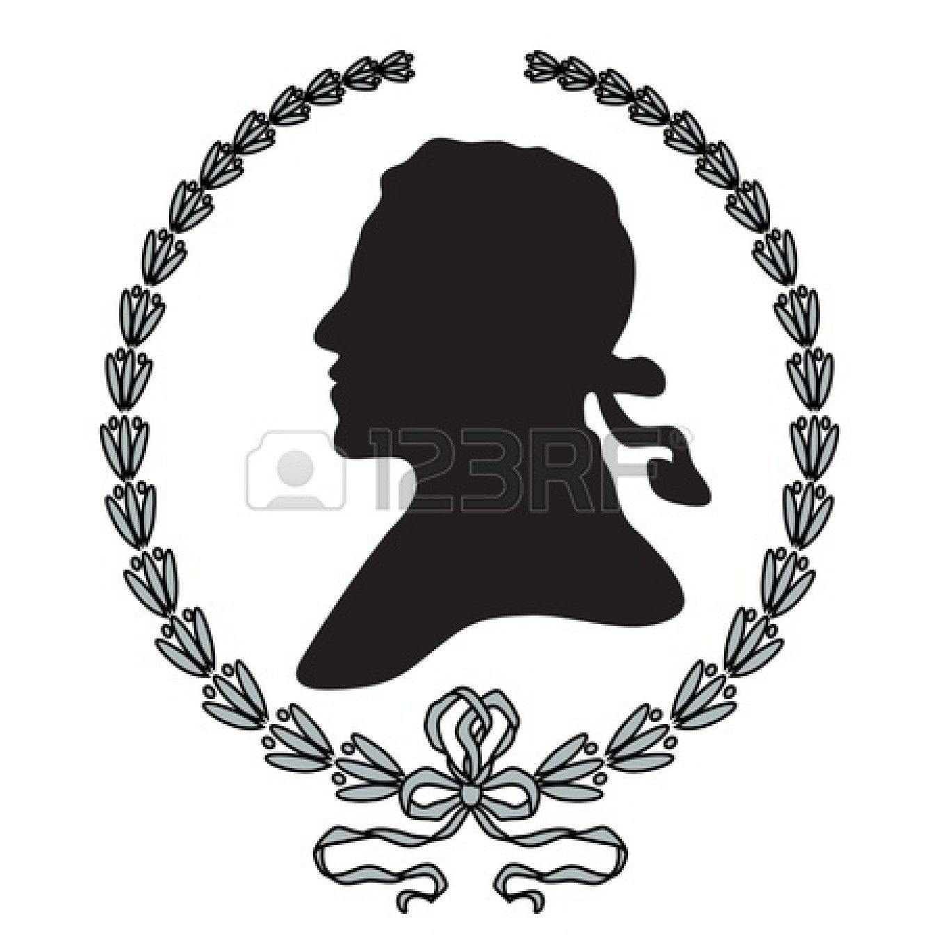 1350x1350 Black Man Silhouette With Laurel Wreath Vector Illustrate My
