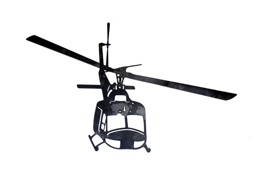 500x334 Huey Helicopter Silhouette Plasma Cutting And Silhouettes
