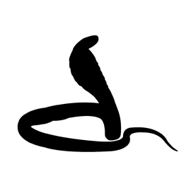 270x270 Cobra Silhouette Stencil Free Stencil Gallery