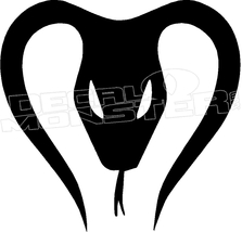 223x214 Cobra Snake Silhouette 4 Decal Sticker