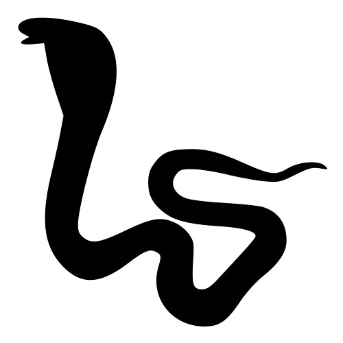 500x500 Cobra Snake Silhouette Die Cut Decal Car Window Wall Bumper Phone