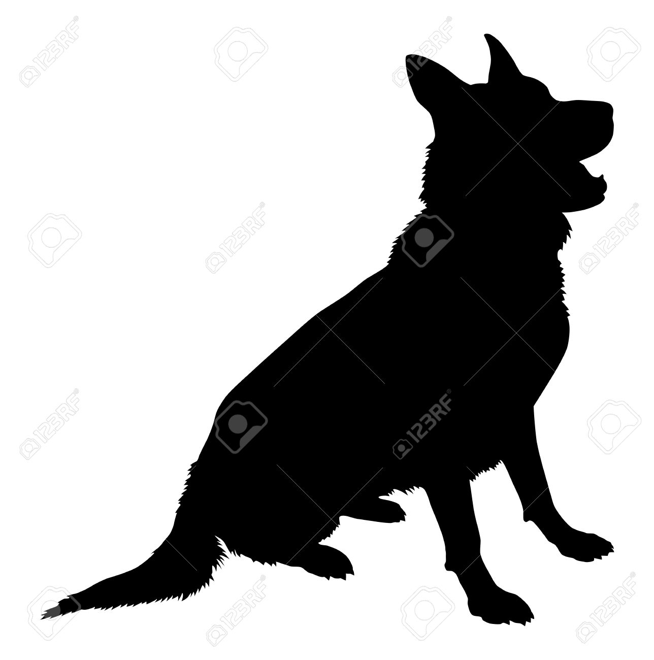 1288x1300 German Shepherd Clipart Silhouette